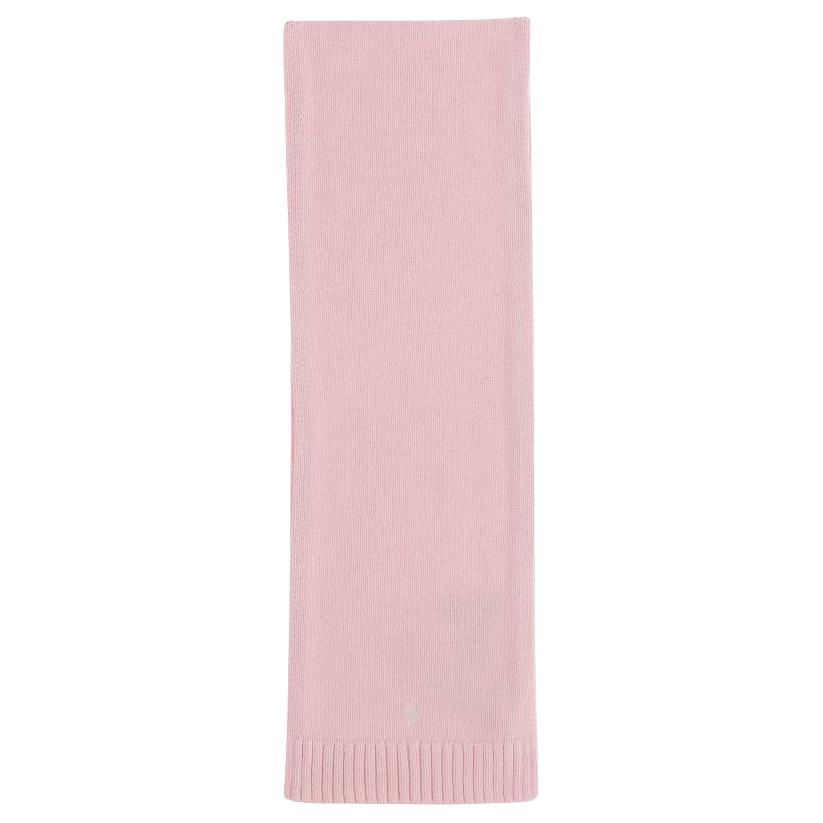 

Polo Ralph Lauren Детский хлопковый вязаный шарф розовый, Pink