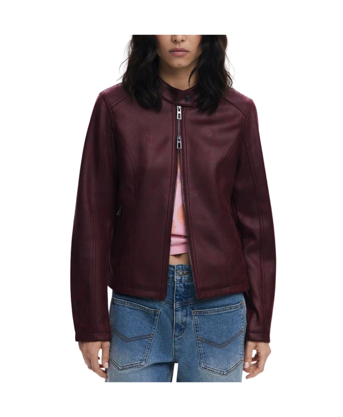 

Красная женская куртка с ярким акцентом. Desigual, коричневый