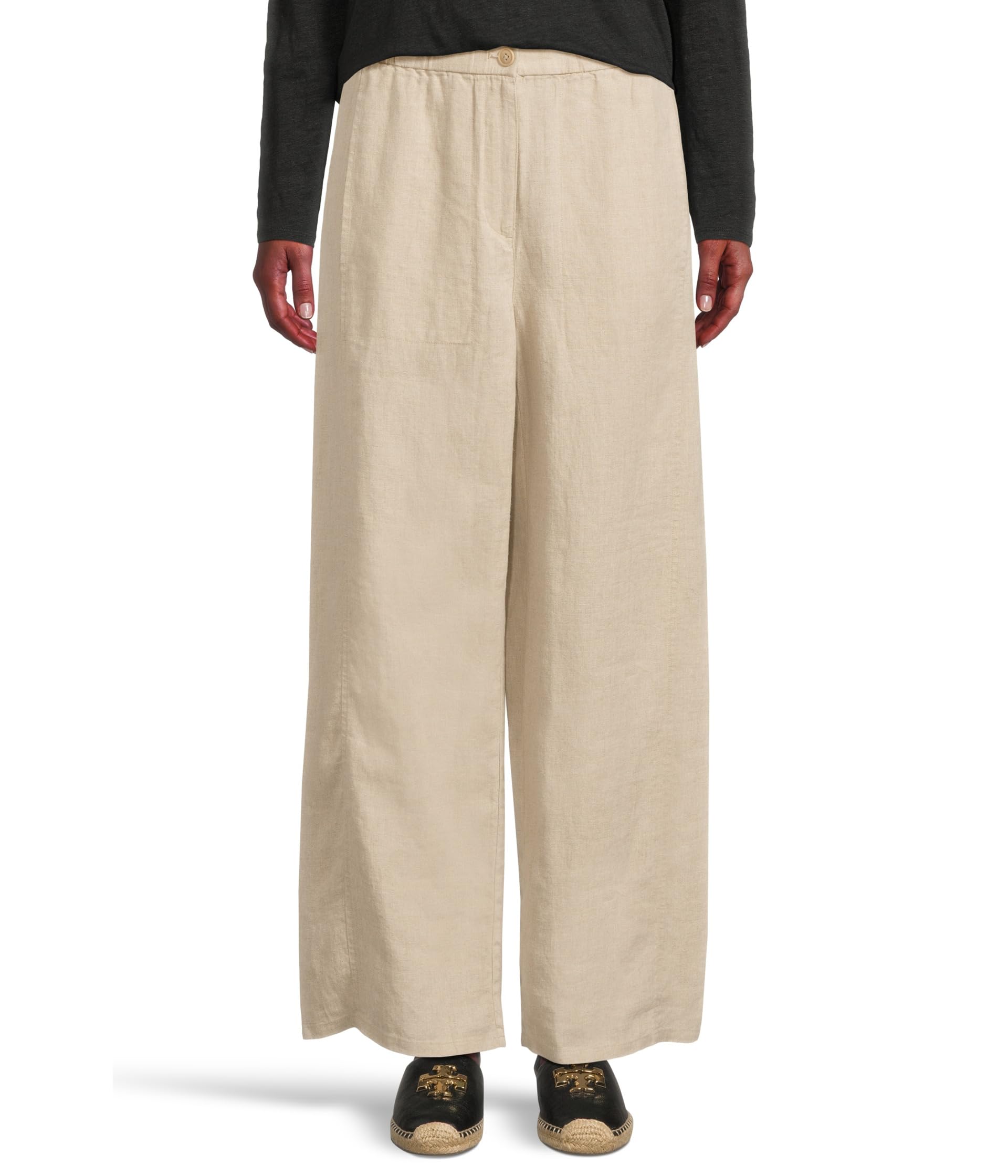 

Брюки Eileen Fisher Wide Ankle Pants, цвет Undyed Natural