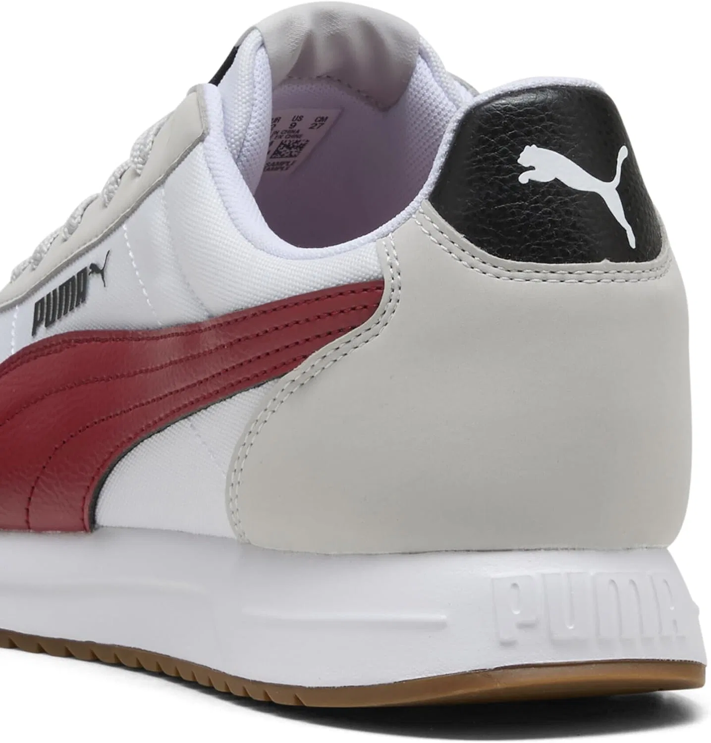 Кроссовки Puma Unisex R78 Lightwind, Cool Light Gray Dark Crimson Puma White — фото 2