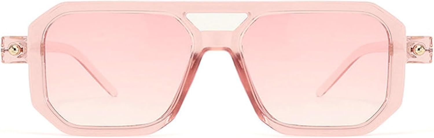 

Солнцезащитные очки Willochra Vintage Double Bridge Squar Flat Pilot Sunglasses для женщин и мужчин, классическая ретро-оправа в стиле 70-х, стильные, с защитой от УФ-излучения UV400, C19