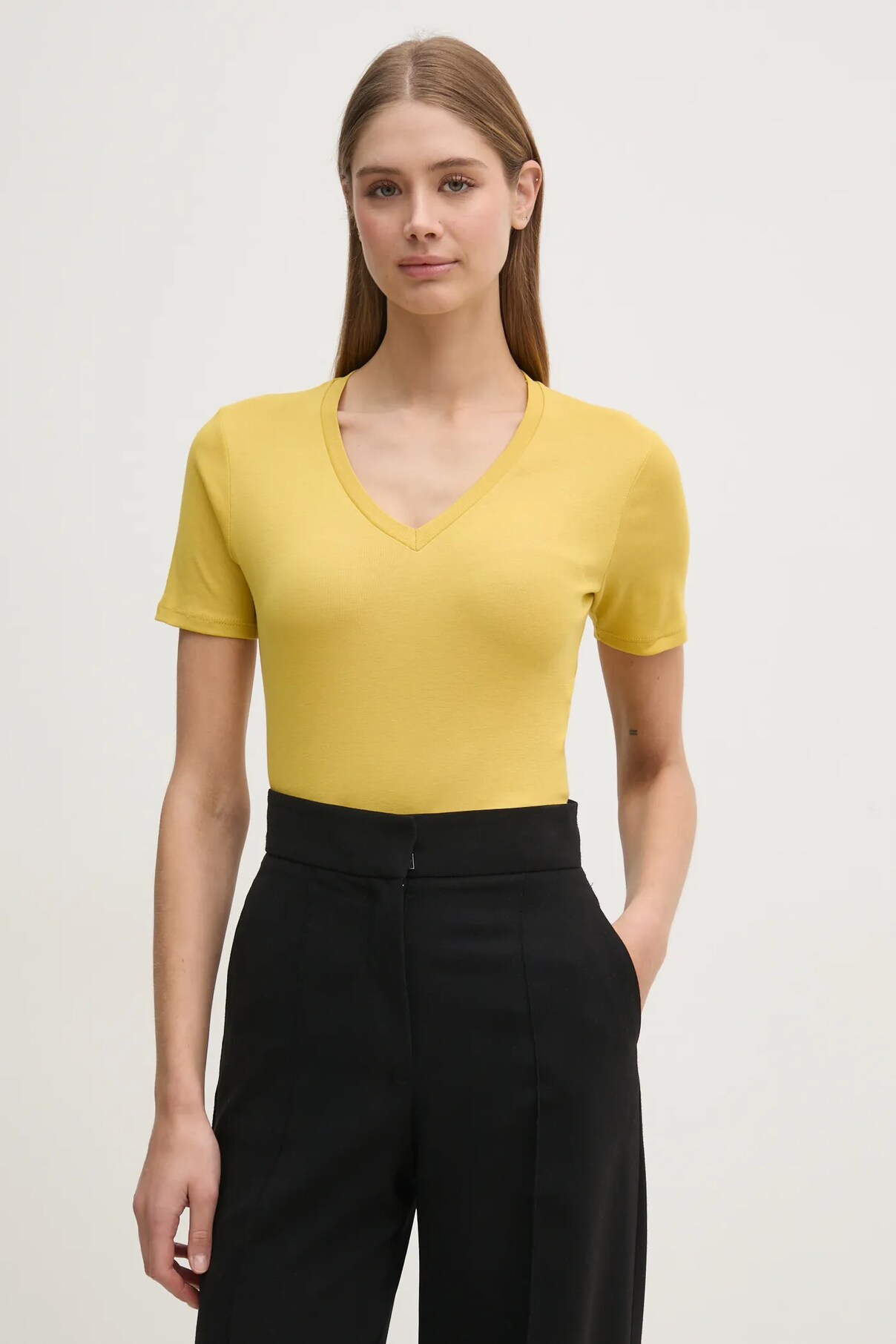 

Футболка из хлопка United Colors Of Benetton, желтый