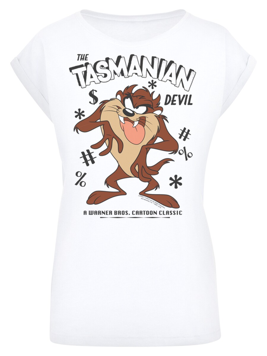 

Рубашка F4NT4STIC Looney Tunes Taz Vintage Tasmanian Devil Cartoon, белый