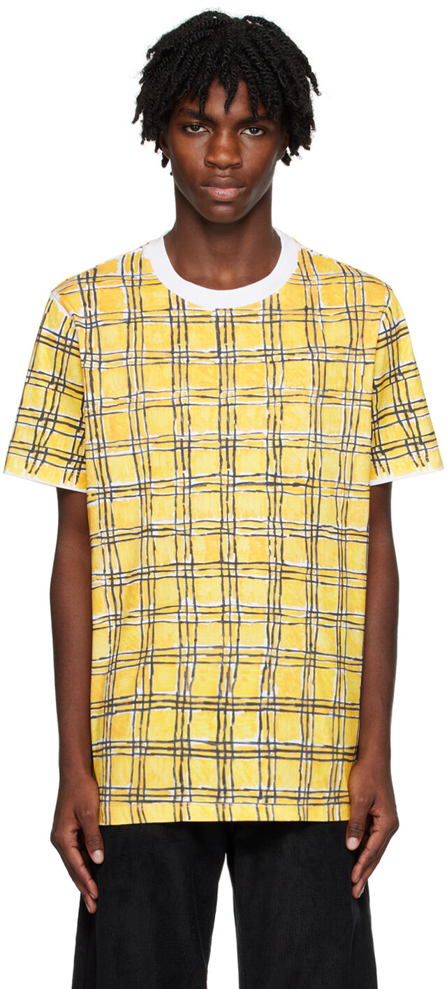 

Желтая футболка в клетку Marni, Желтый, Желтая футболка в клетку Marni