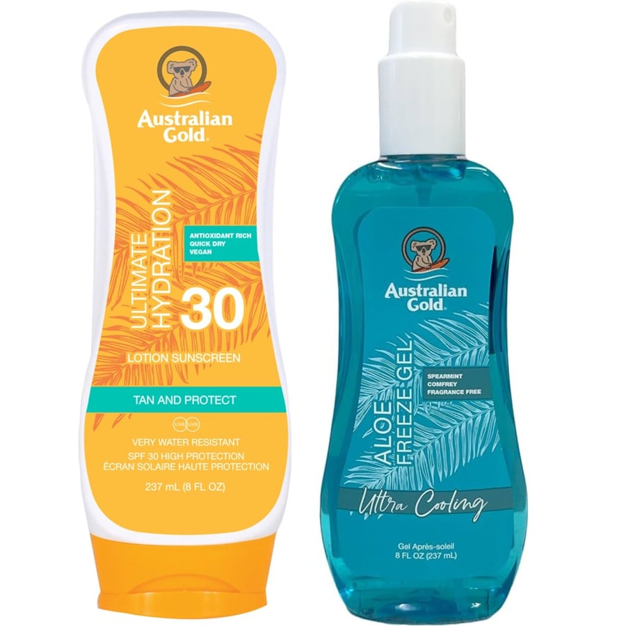 

Солнцезащитный лосьон Australian Gold SPF30 + гель Aloe Freeze