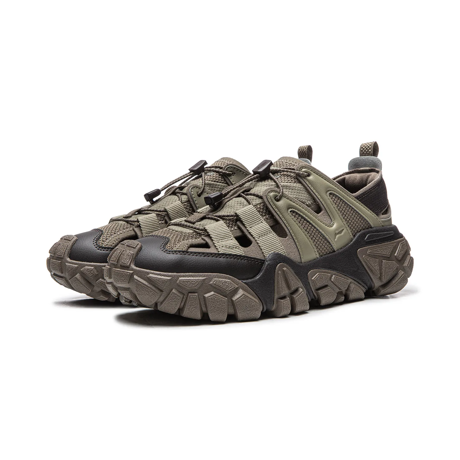 Li-Ning Sand Dune River треккинговые кроссовки мужские Gray — фото 4