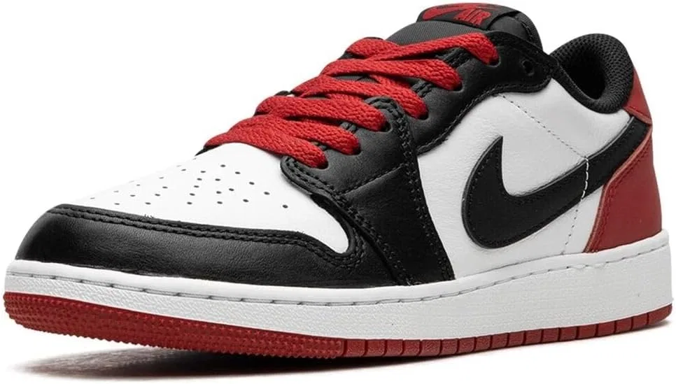 Кроссовки Air Jordan 1 Low, Nike, White/Black-Varsity Red — фото 4
