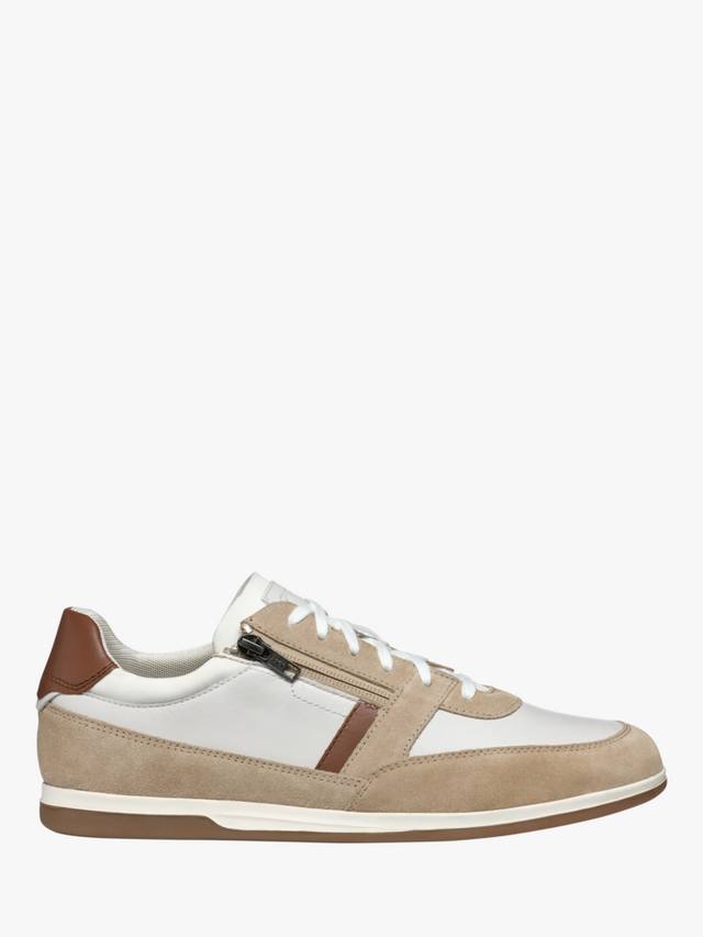 

Кроссовки для обуви renan из замши и кожи Geox, цвет White/Beige