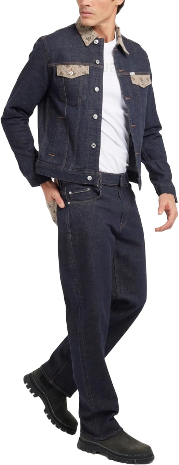 

GUESS Мужские джинсы Damon Mid Rise Straight Leg, Shaman Logo