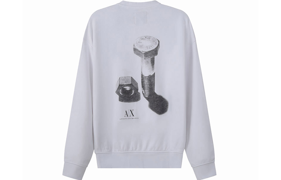 

Свитшот мужской белый ARMANI EXCHANGE
