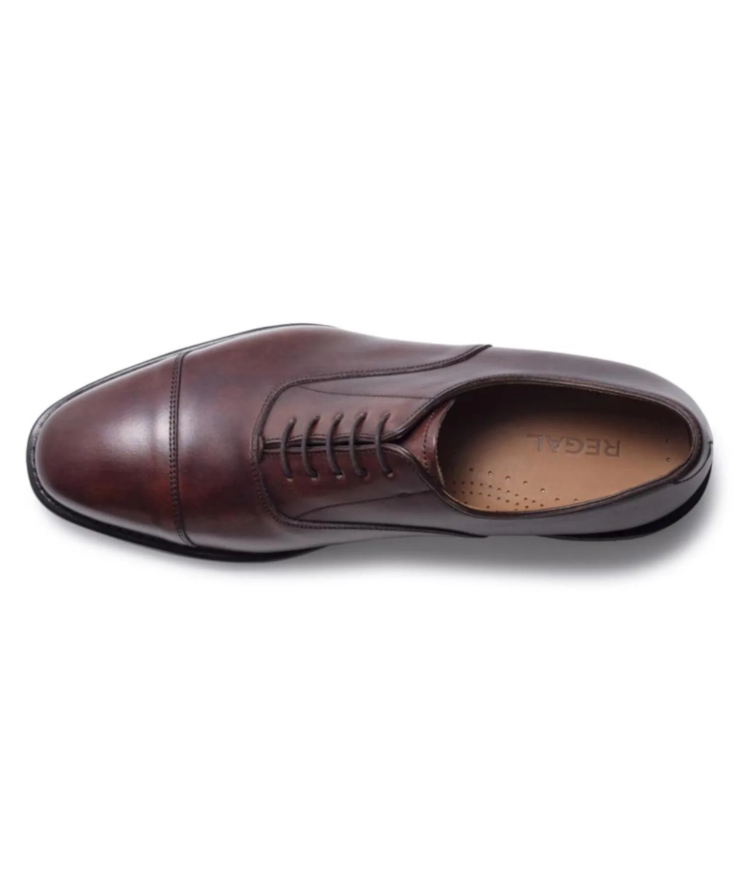Мужские туфли классические Goodyear Welt 221S REGAL тёмно-коричневые — фото 3