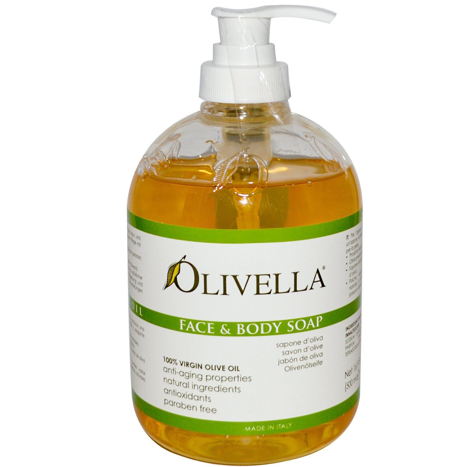 

Olivella Мыло для лица и тела 16.9 жидких унции (500 мл)