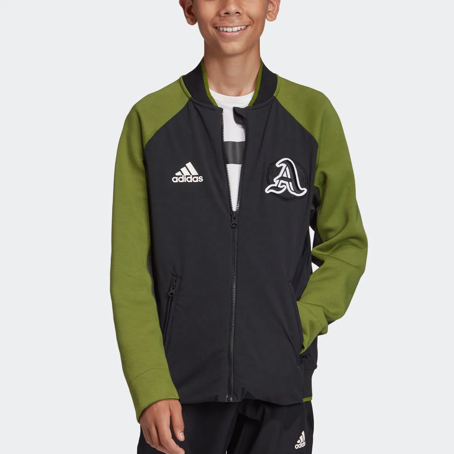 Куртка Adidas Black/Green для подростков — фото 3