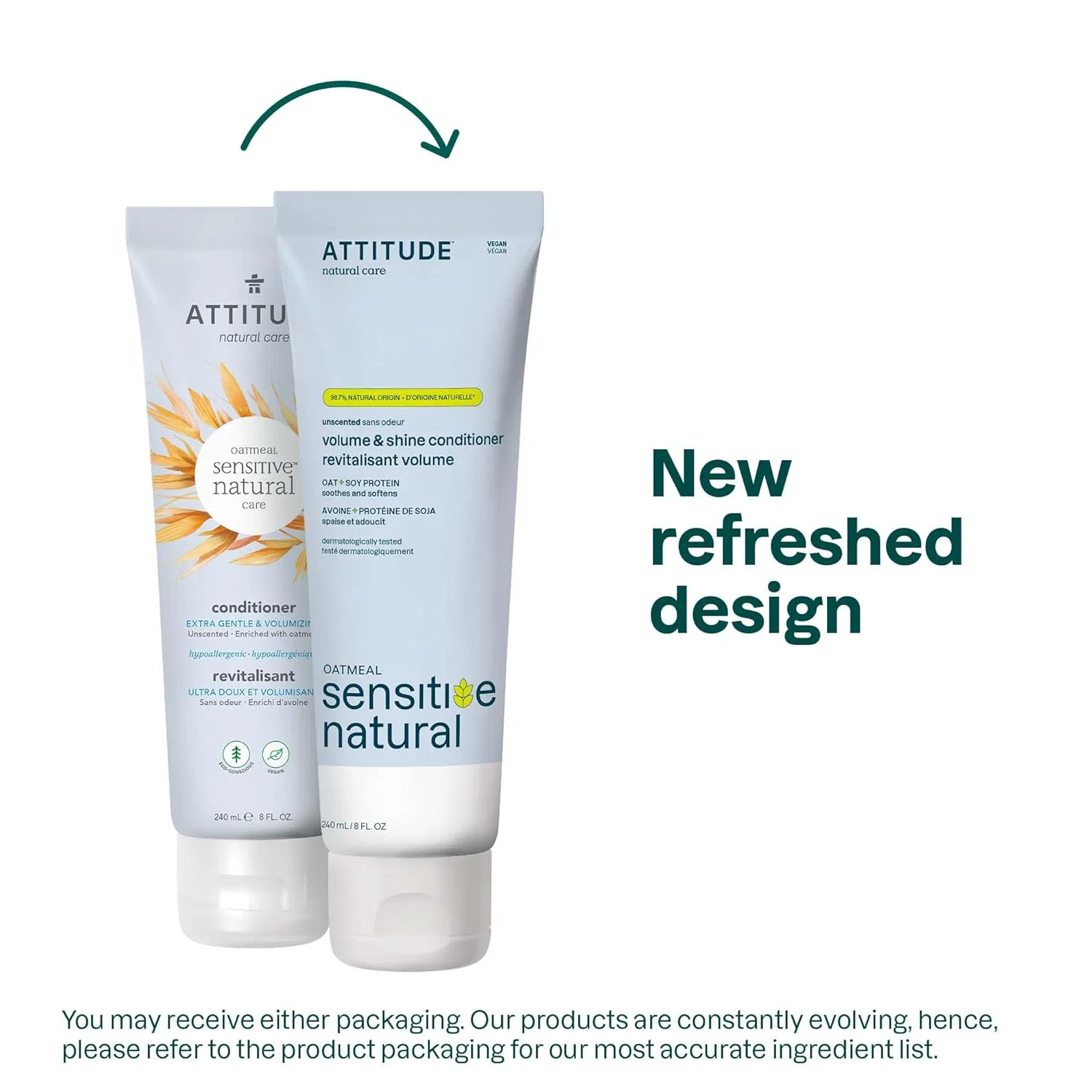 Кондиционер для волос ATTITUDE Extra Gentle для чувствительной кожи головы 240 мл Attitude — фото 2