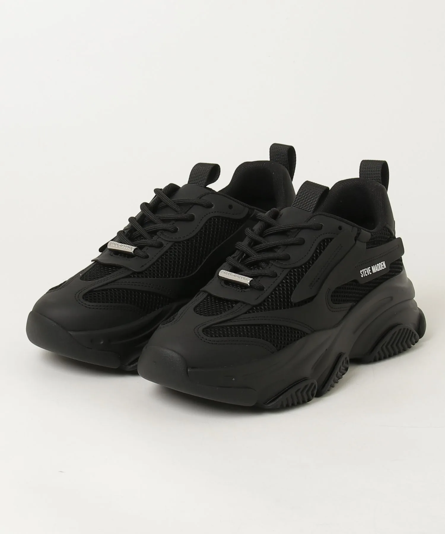 Мужские кроссовки с объемной подошвой POSSESSION-M-RS STEVE MADDEN черные