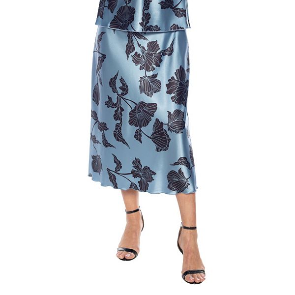 

Женская юбка Asahi с сатиновым принтом Tash + Sophie, Denim Black