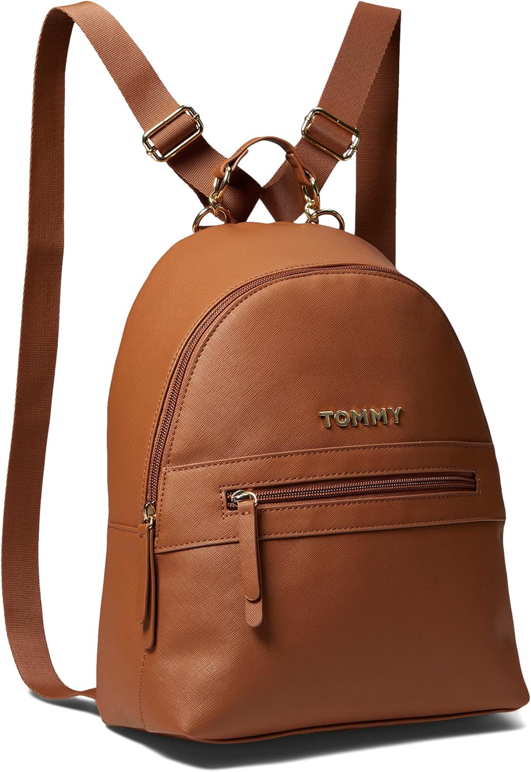 

Рюкзак Tommy Hilfiger Kendall II Medium Dome из сафьяновой ПВХ-ткани коньячного цвета, один размер, Cognac