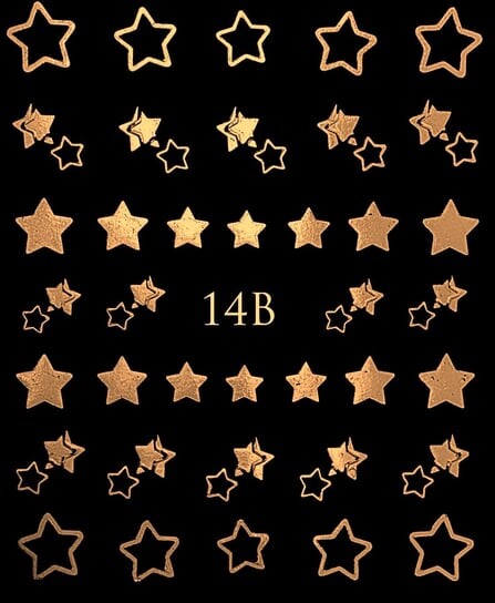 

Водные наклейки металлизированные для ногтей - № 14Б, Raisin