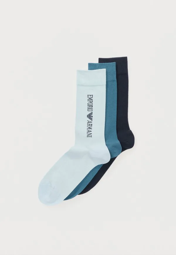 Короткие носки (3 пары в упаковке) Emporio Armani, Armani Blue/Blue