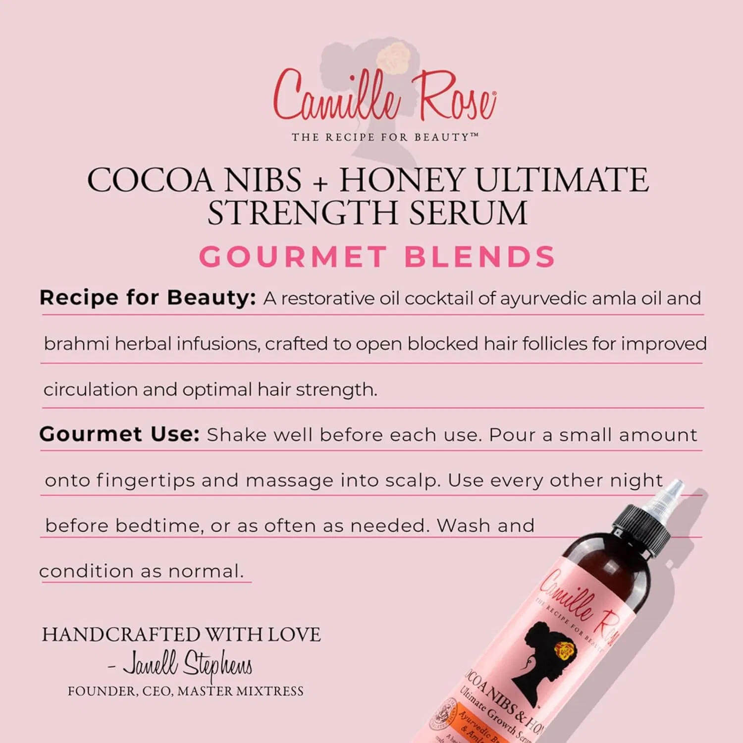 Сыворотка для роста волос Camille Rose Cocoa Nibs & Honey Camille Rose — фото 4