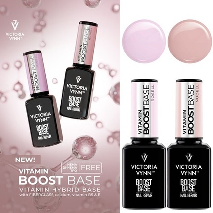 

Базовое покрытие Vitamin Boost для ногтей с УФ- и светодиодным покрытием Soak Off Victoria Vynn