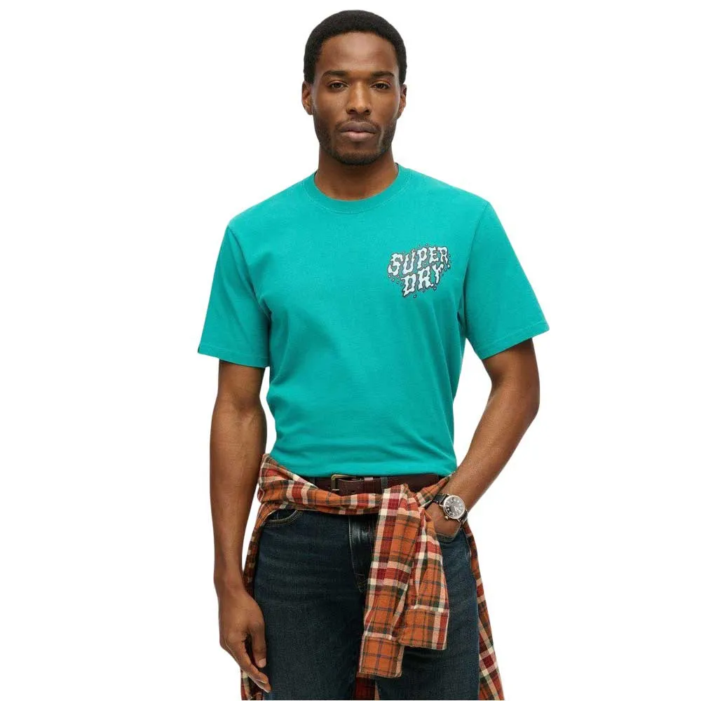 

Футболка с коротким рукавом Superdry Outdoor Narrative Loose Fit, синий