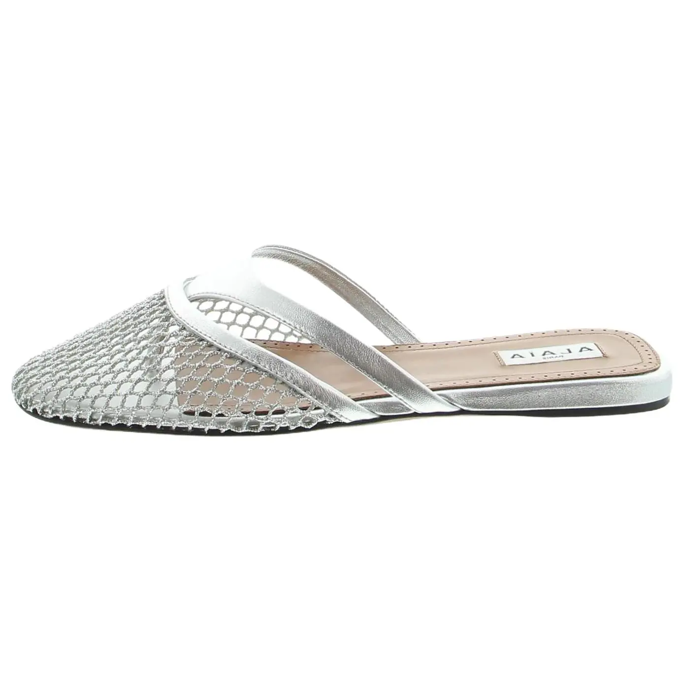 Сандалии с закрытым носком, женские, серебристые Alaia, Silver