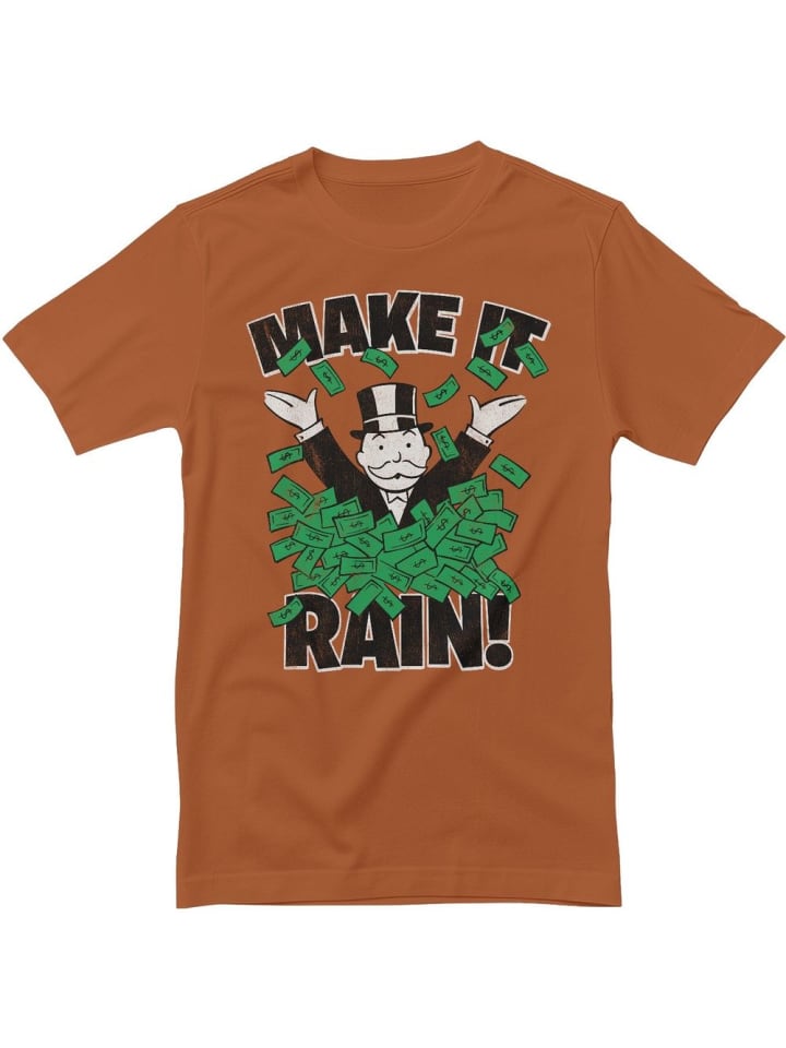 

Футболка Monopoly Make It Rain T-Shirt оранжевого цвета Monopoly, Оранжевый, Футболка Monopoly Make It Rain T-Shirt оранжевого цвета Monopoly