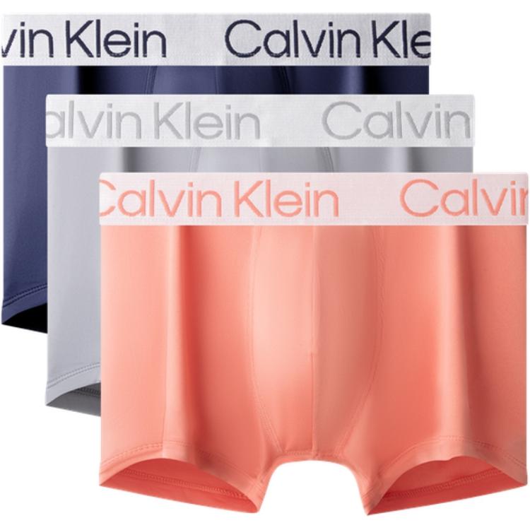 

Трусы мужские 3 шт Calvin Klein, 3 pack (deep sea синий/coconut серый/coral powder)