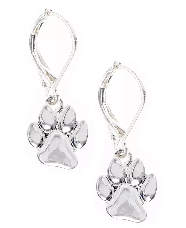 

Серьга-Капля в форме лапы Pet Friends Jewelry, silver-tone