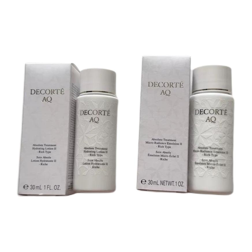 Daike Revitalizing Luminous Emulsion набор пробников для упругости, увлажнения и питания 30мл+30мл DECORTE, 30ml Water * 5+30ml Emulsion * 5 — фото 2