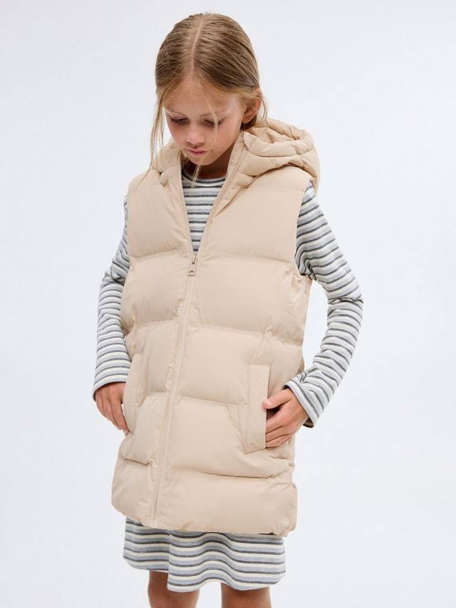 

Детское платье с длинными рукавами в полоску из хлопкового материала Val Mango, Grey