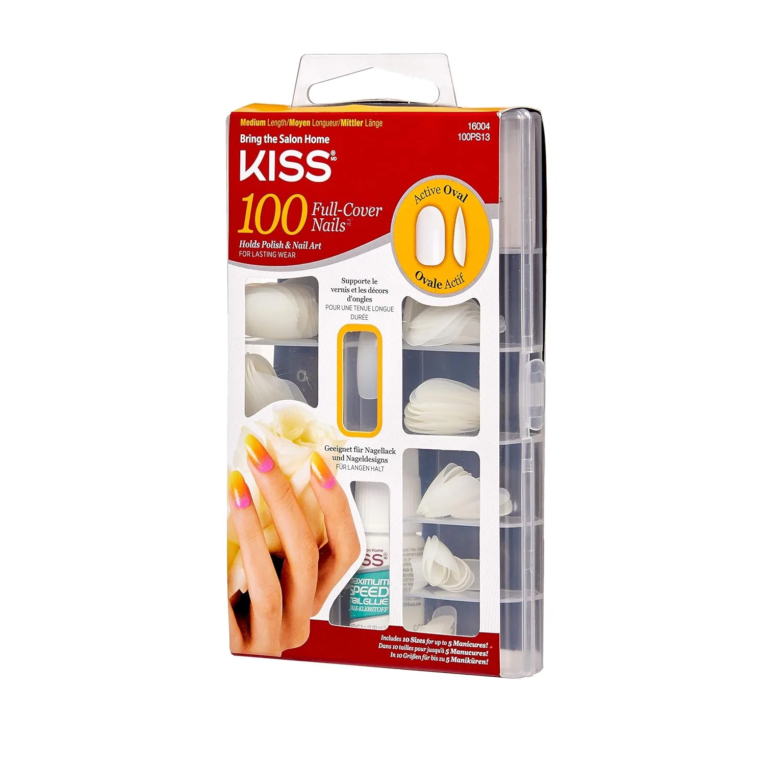 Накладные ногти Kiss 100 Full Cover Active Oval, средняя длина (3 упаковки) Kiss — фото 4