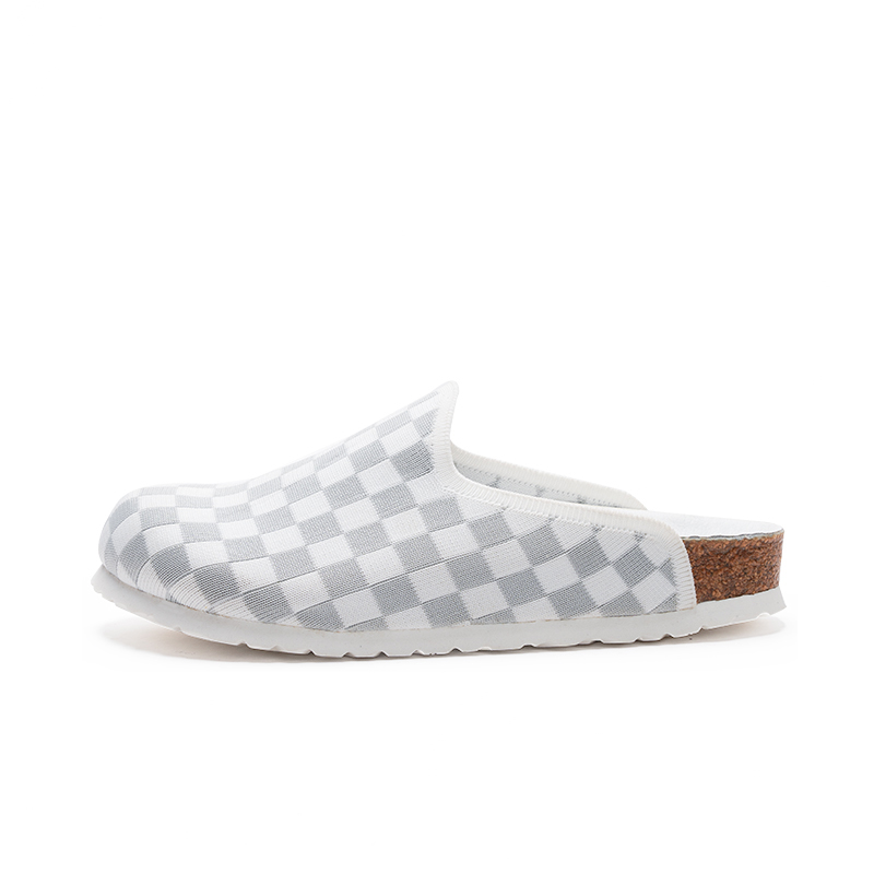 

Devo Life Стильные сандалии унисекс серо-белые квадратные флайнит, цвет Gray White Square Flyknit