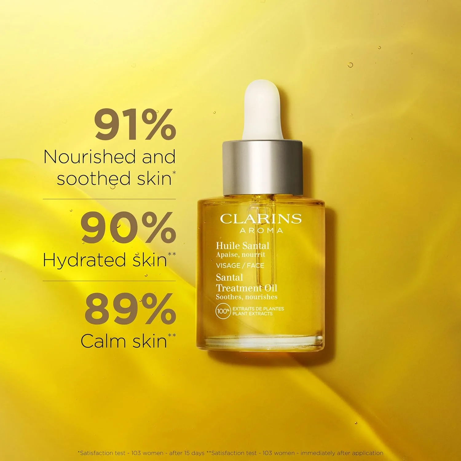 Масло для лица Clarins — Santal Face Oil Treatment увлажняет, смягчает и успокаивает кожу, уменьшает покраснения и — фото 2