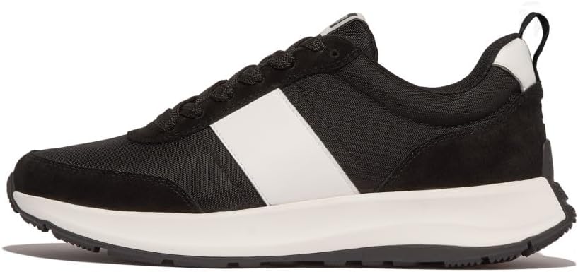 

Мужские кроссовки FitFlop F-Mode Flow из ткани, замши и кожи, белый/черный