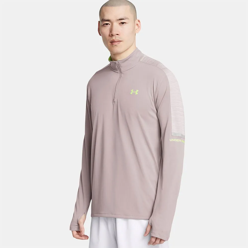 

Футболка Under Armour Tech Utility half zip long sleeve, бежевый
