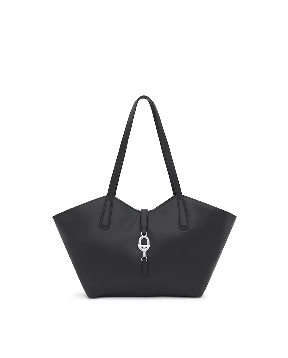 

Средняя кожаная сумка через плечо Manifesto Tous, черный