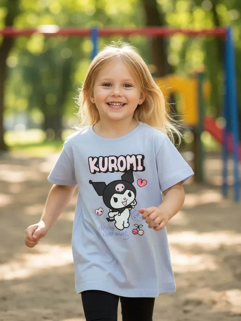 Футболка Hello Kitty, лиловая — фото 3