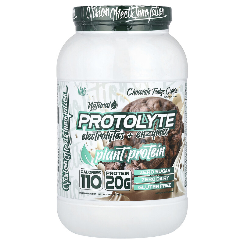

VMI Sports, ProtoLyte, порошок из растительного белка, шоколадное печенье, 750 г (1,65 фунта)