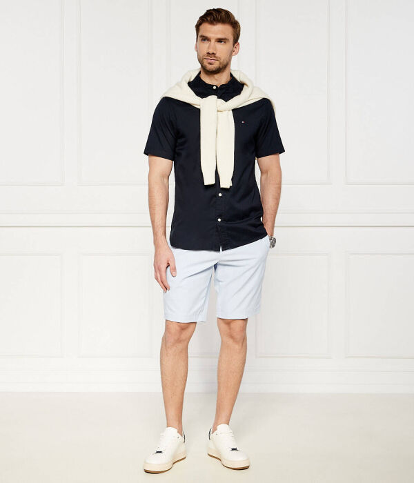 Рубашка Мао Regular fit Tommy Hilfiger, синий — фото 2