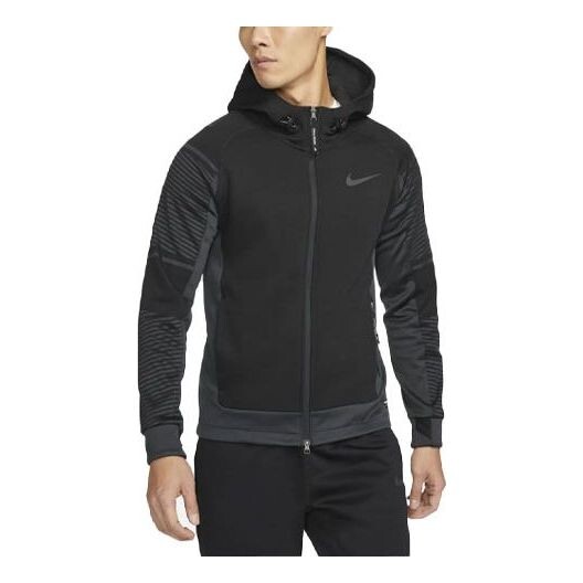 

Куртка Nike Therma-fit Adv Full-length zipper Cardigan Training Hooded Jacket Black, черный