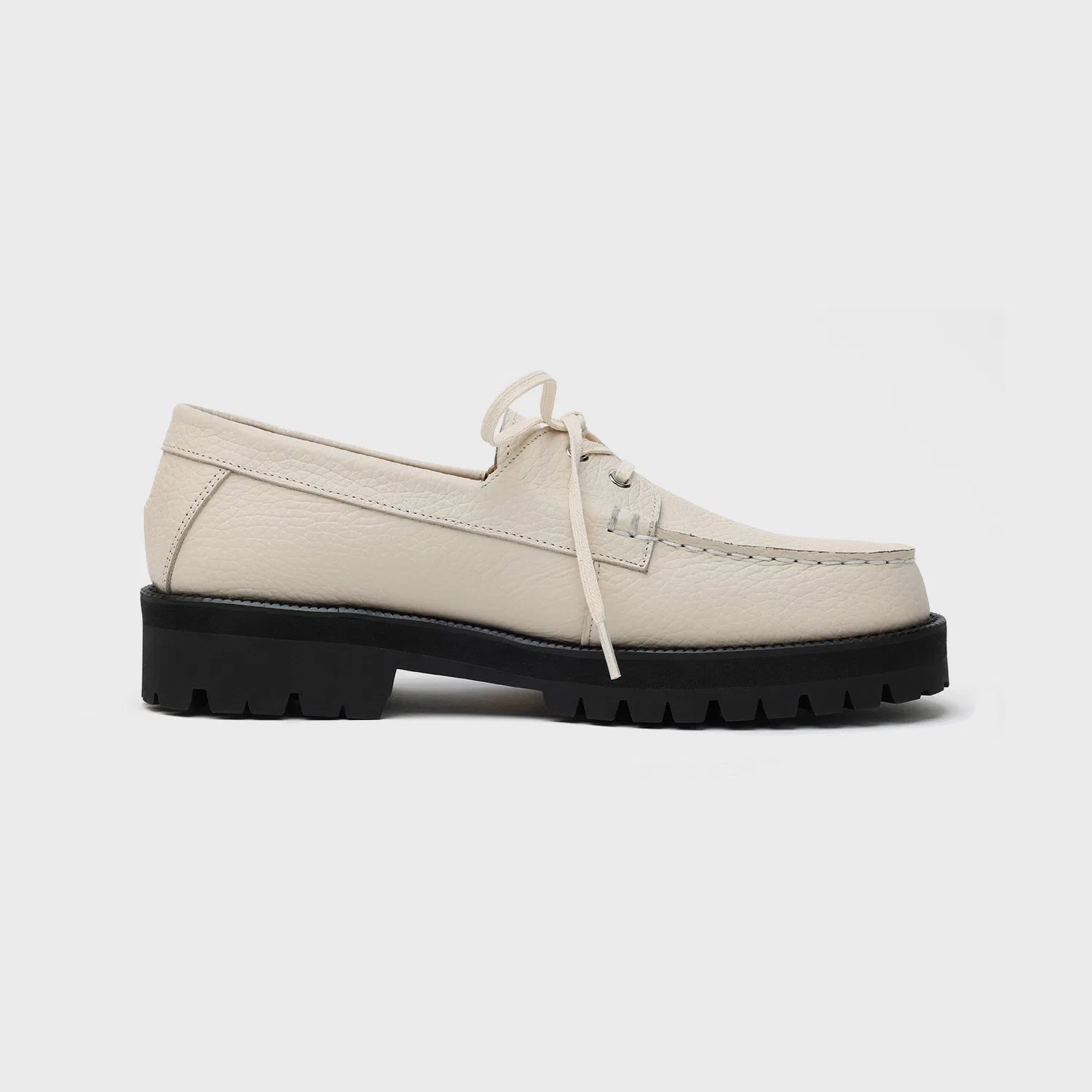 Мужские кремовые лоферы Standard Casual Sole Boat Shoes от Firenze.A — фото 4