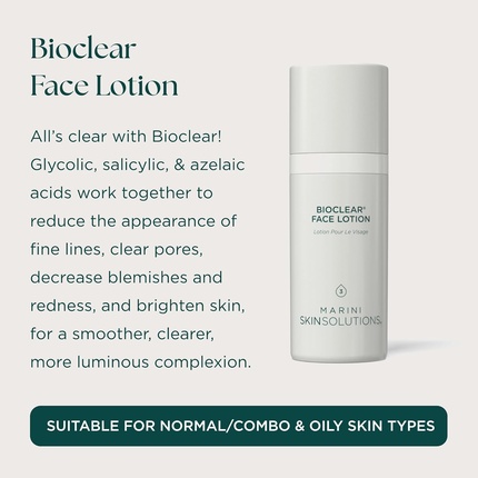 Лосьон для лица Marini Skinsolutions Bioclear с тройной кислотой для обновления кожи Jan Marini Skin Research