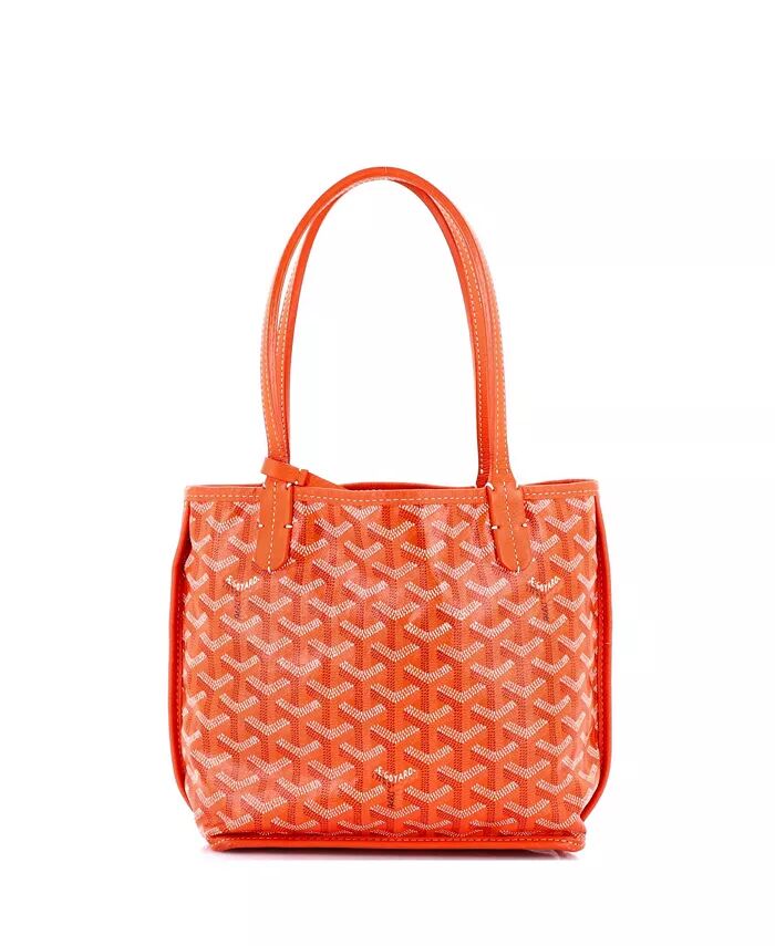 

Мини-сумка Anjou Reversible Tote из парусины с покрытием Pre-Owned Goyard, оранжевый