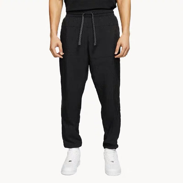 Брюки flight as m nk flight pant colorblock basketball sports long pants black Nike, черный — фото 3