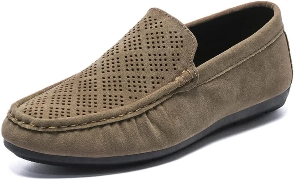 Лоферы замшевые Men's Loafers Shoes, Хаки SayfuR