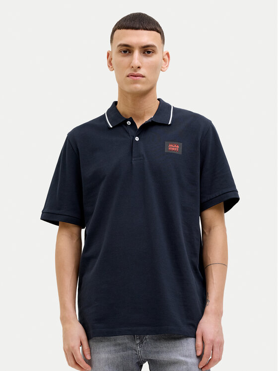 

Рубашка поло стандартный крой Hudson 12269238 Jack&Jones, синий