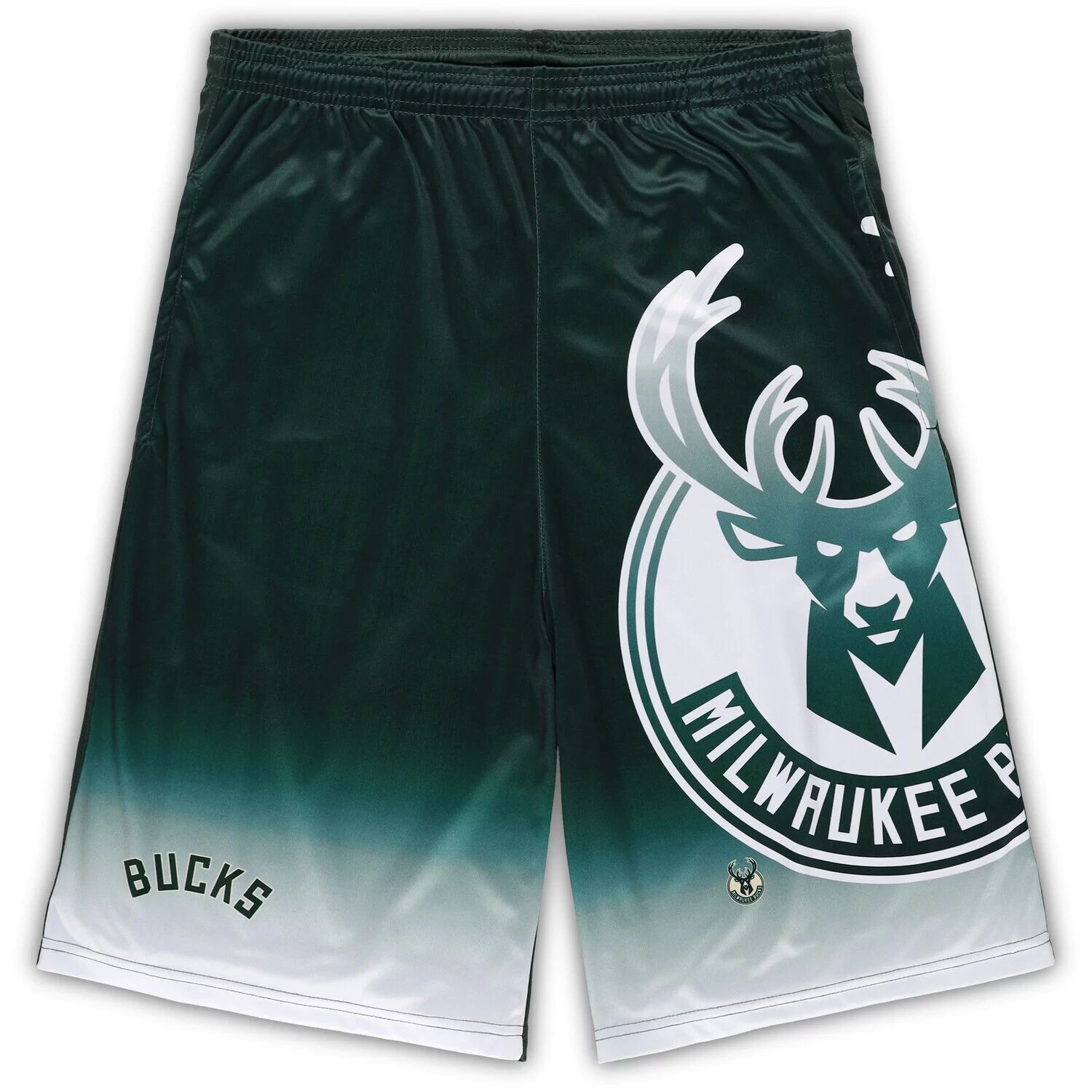 

Мужские фирменные шорты Hunter Green Milwaukee Bucks Big & Tall с рисунком Fanatics