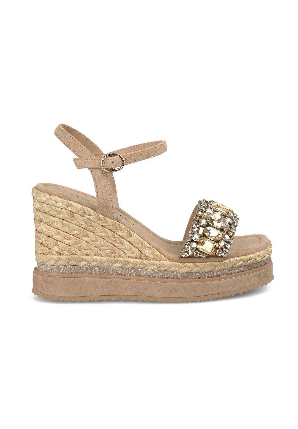 Босоножки на танкетке High heeled sandals Alma en Pena, светло-коричневый — фото 2